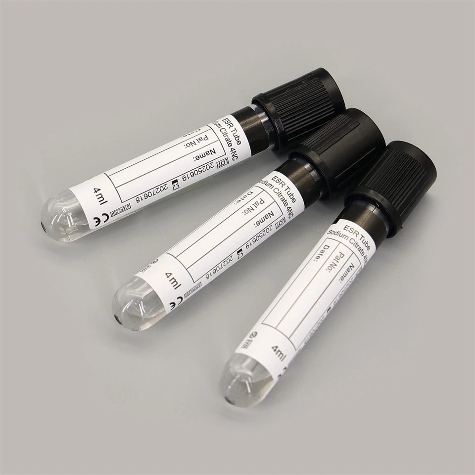 Vacuum Blood Collection Tube‑ESR Tube (Black Cap)